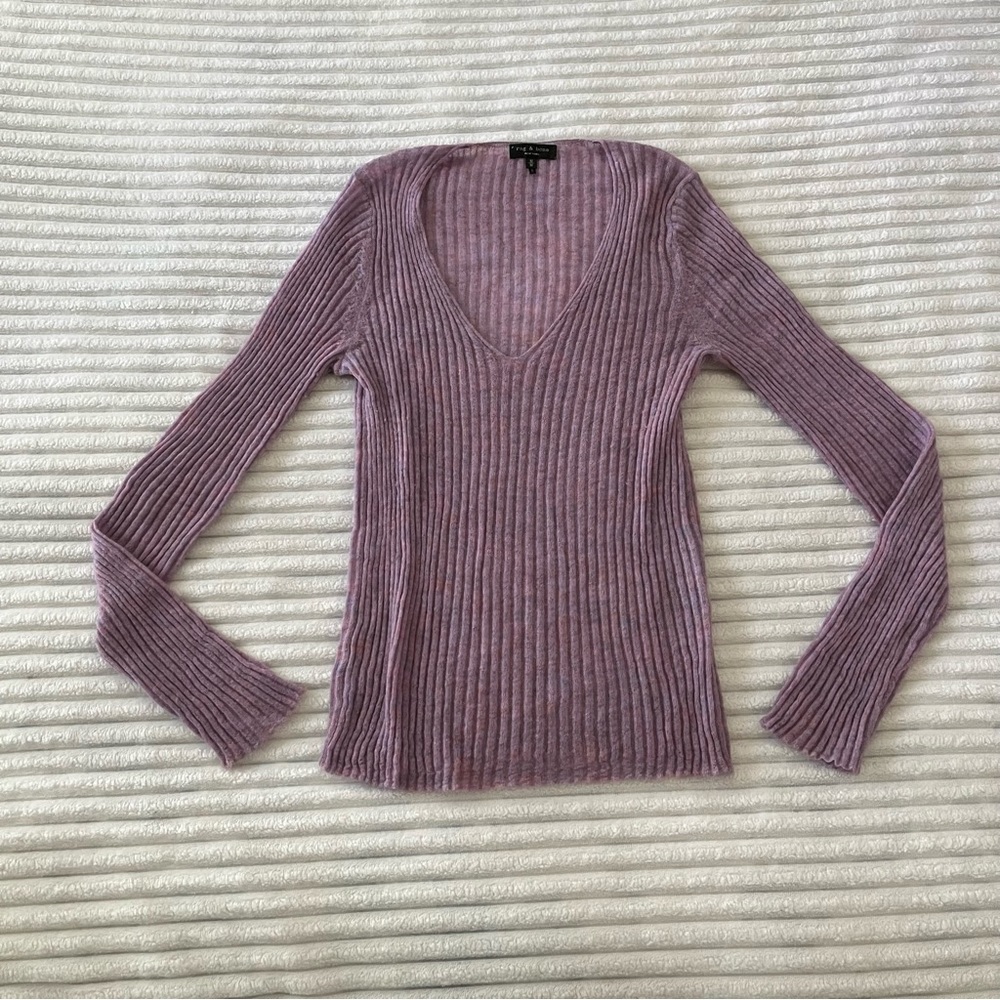 Rag & Bone Lavender Sweater - Picture 3 of 9